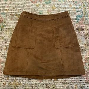 Old Navy - brown suede mini skirt